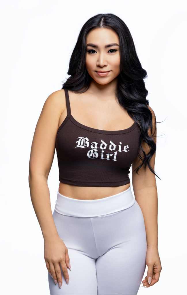 Baddie Girl Baby Rib Spaghetti Crop Tank