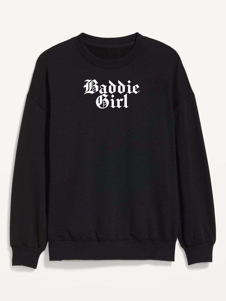 Baddie Girl Graphic Flex Fleece Crewneck