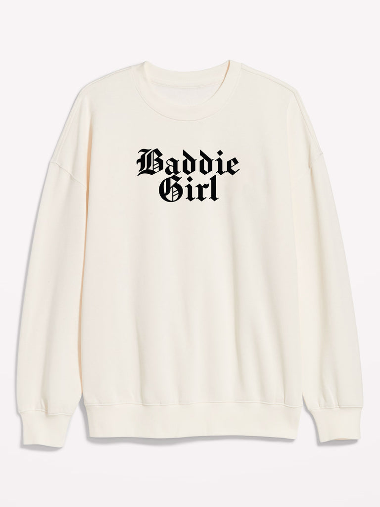 Baddie Girl Graphic Flex Fleece Crewneck