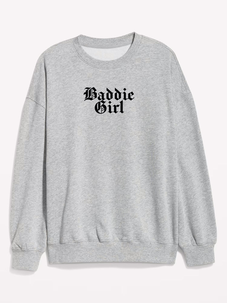 Baddie Girl Graphic Flex Fleece Crewneck