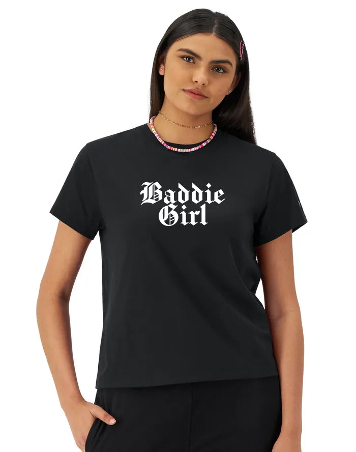 Baddie Girl Graphic Short Sleeve T-Shirt