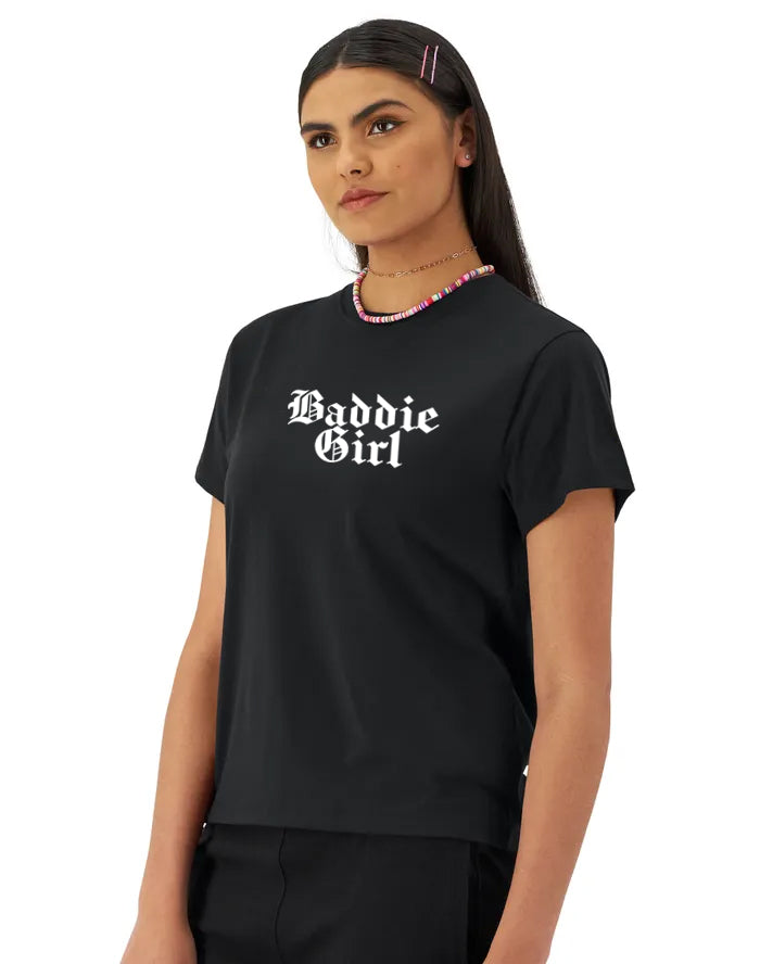 Baddie Girl Graphic Short Sleeve T-Shirt