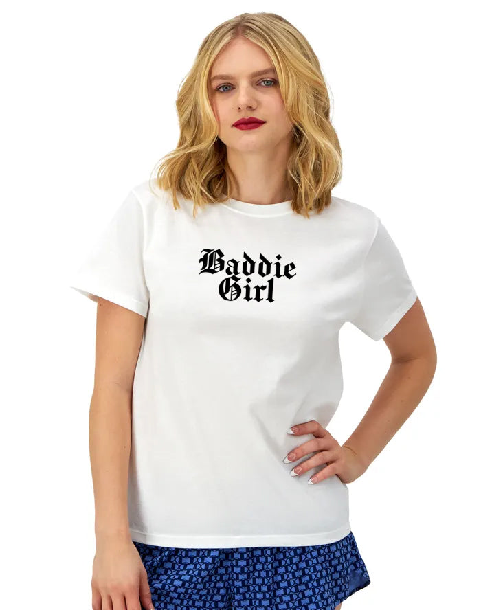 Baddie Girl Graphic Short Sleeve T-Shirt